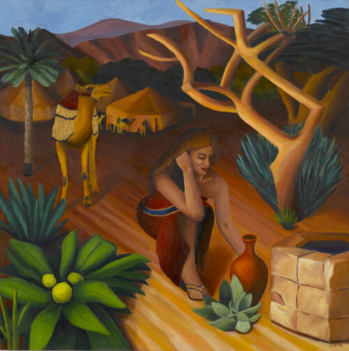 Rebecca oil painting