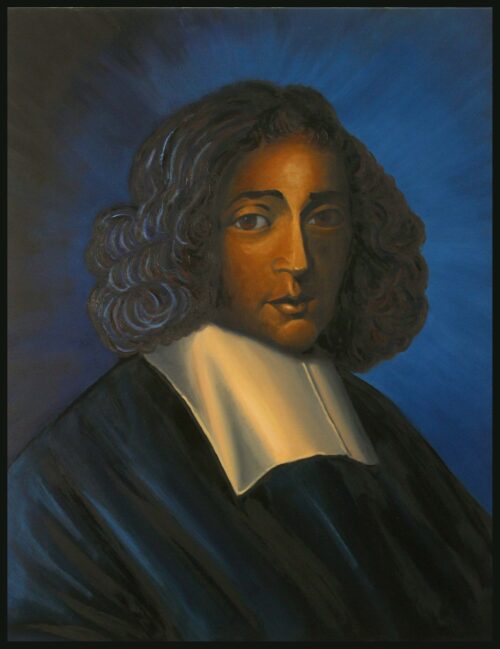 Spinoza oil painting